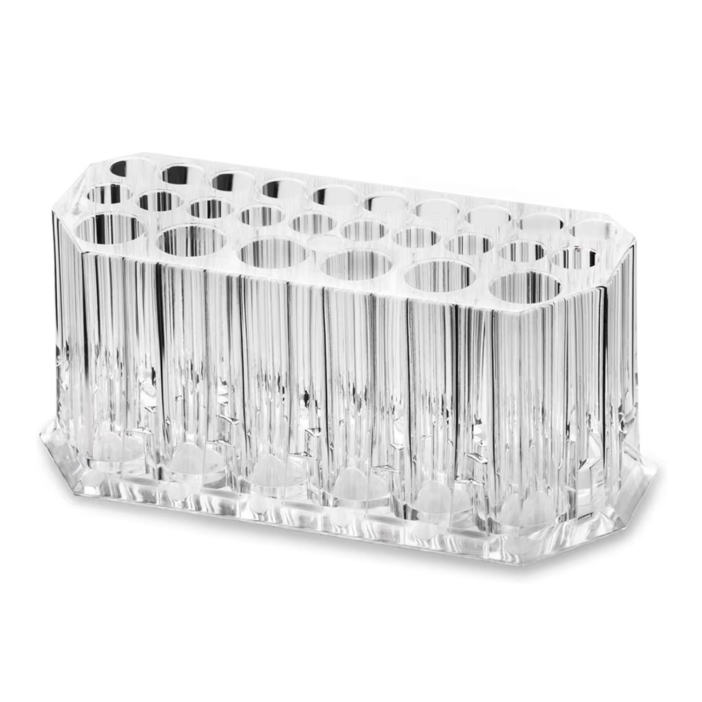 Acrylic Makeup Organizer For Slim Handles 26 Space Storage Display Container